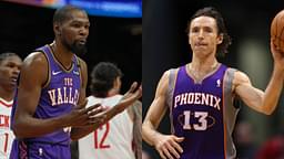 Kevin Durant (L) and Steve Nash (R)