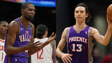 Kevin Durant (L) and Steve Nash (R)