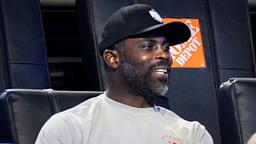 Former Atlanta Falcons quarterback Michael Vick attends Bay Golf Club against Atlanta Drive GC in the TGL semifinal match at SoFi Center on March 18, 2025, in Palm Beach Gardens, Florida.