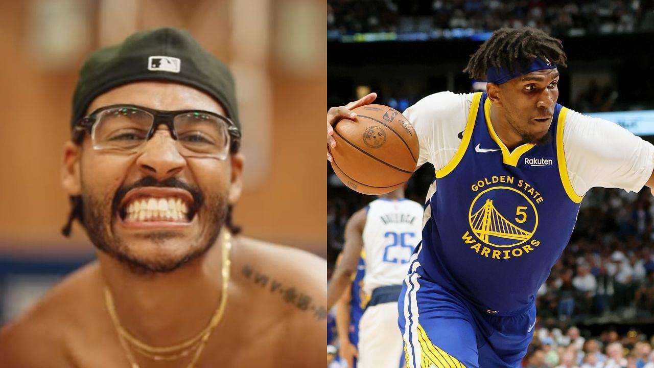 Jordan Poole (L) and Kevon Looney (R)