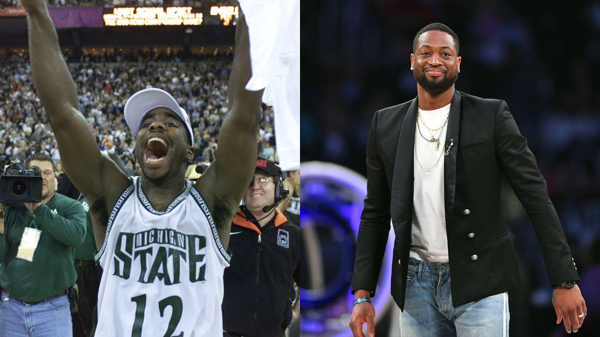 Mateen Cleaves (L) and Dwayne Wade (R)
