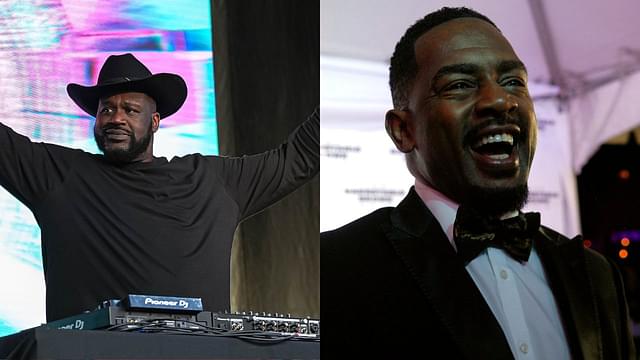 Shaquille O'Neal (L), Bill Bellamy (R)