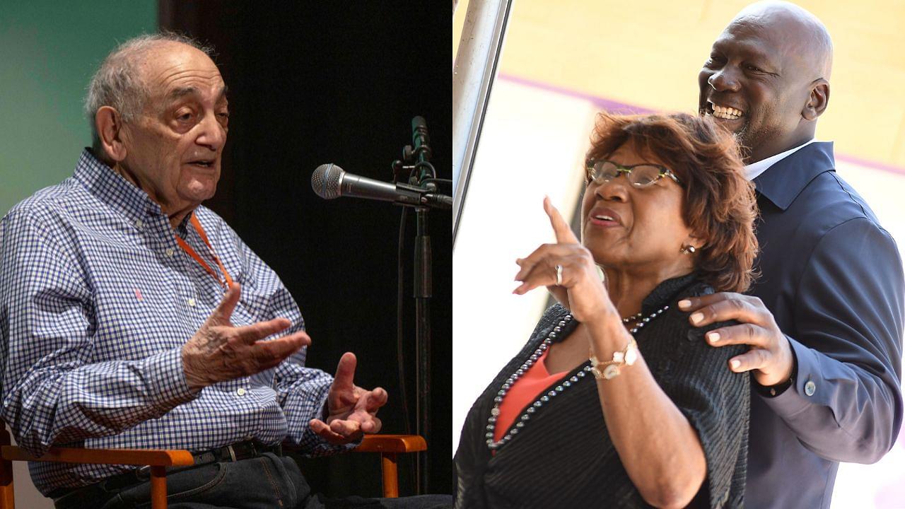 Sonny Vaccaro (L), Michael and Deloris Jordan (R)