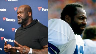 Shaquille O'Neal (L) and Ed Jones (R)