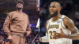Carmelo Anthony (L), LeBron James (R)