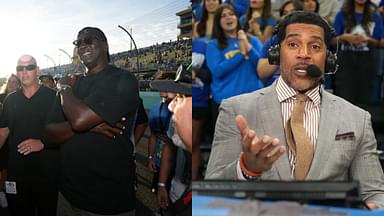 Michael Jordan (L), Jim Jackson (R)
