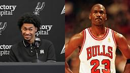 Dylan Harper (L) and Michael Jordan (R)