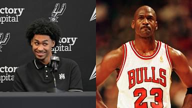 Dylan Harper (L) and Michael Jordan (R)