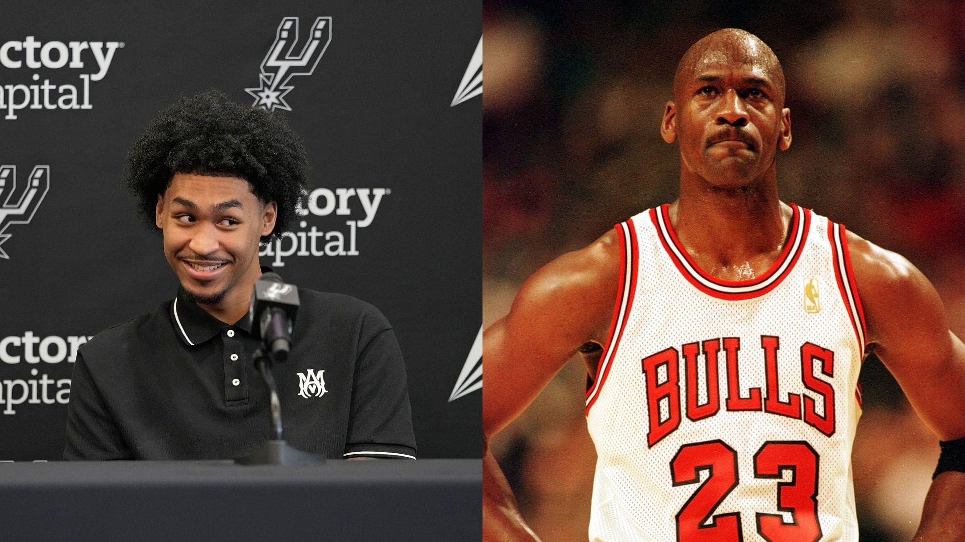 Dylan Harper (L) and Michael Jordan (R)