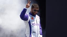 NASCAR Cup Series driver Bubba Wallace (23) waves after being introduced to fans before the start of the NASCAR Toyota / Save Mart 360 at Sonoma Raceway.