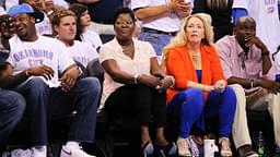 Wanda Pratt, the mother of Oklahoma City Thunder small forward Kevin Durant (not pictured), watches the game against the San Antonio Spurs during game six of the Western Conference finals of the 2012 NBA playoffs at Chesapeake Energy Arena. Oklahoma City won 107-99.