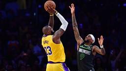 LeBron James takes the shot