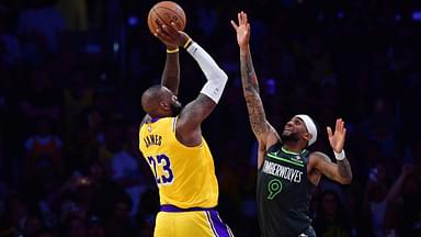 LeBron James takes the shot