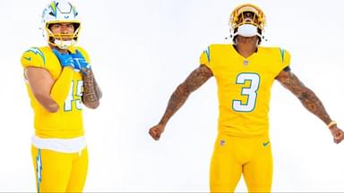 Los Angeles Chargers All-Gold Power Uniforms