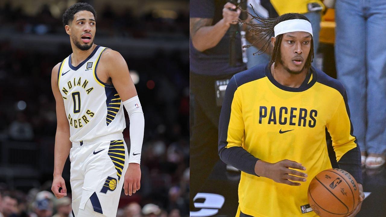 Tyrese Haliburton (L), Myles Turner (R)