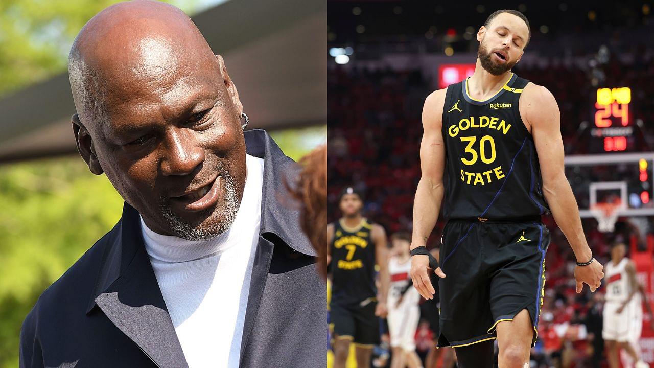 Michael Jordan(L) and Steph Curry(R)