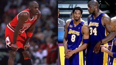Michael Jordan, Kobe Bryant and Shaquille O'Neal