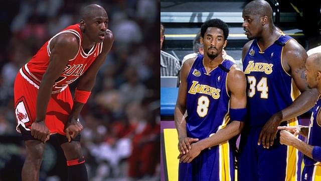 Michael Jordan, Kobe Bryant and Shaquille O'Neal