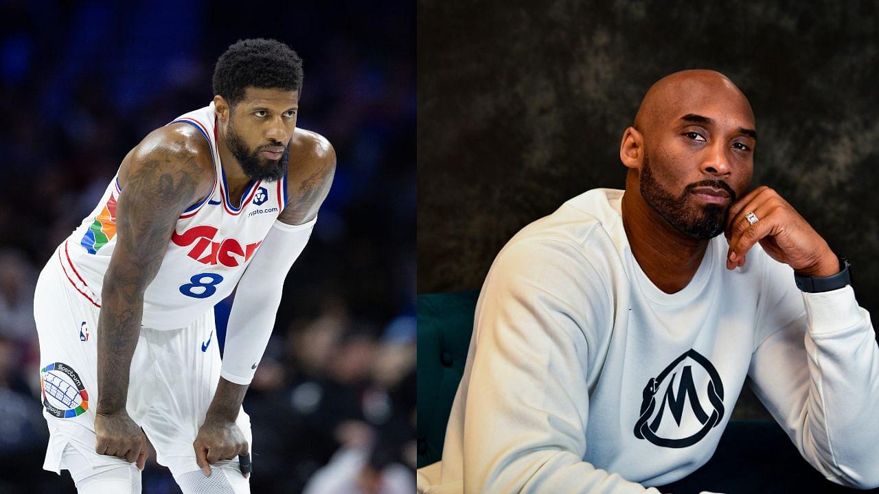 Paul George (L), Kobe Bryant (R)