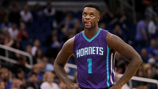 Charlotte Hornets guard Lance Stephenson (1) looks on against the Orlando Magic during the second half at Amway Center. Charlotte Hornets defeated the Orlando Magic 98-83.