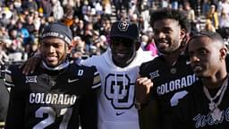 Shilo Sanders, Deion Sanders, Shedeur Sanders and Deion Sanders Jr.