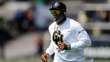 Colorado Buffaloes head coach Deion Sanders during the spring game at Folsom Field.