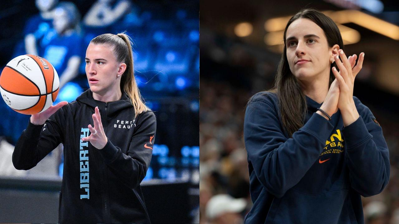 Sabrina Ionescu (L), Caitlin Clark (R)