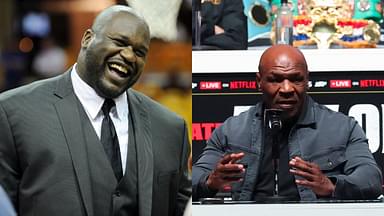 Shaquille O'Neal (L), Mike Tyson (R)