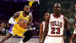 LeBron James (L), Michael Jordan (R)