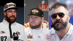 Travis Kelce, Creed Humphrey and Jason Kelce