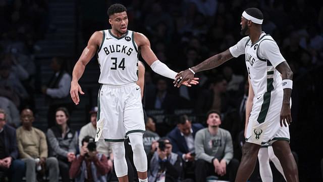 Giannis Antetokounmpo and Bobby Portis