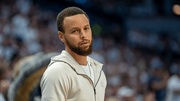 Golden State Warriors guard Stephen Curry (30) looks on against the Minnesota Timberwolves
