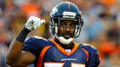 Denver Broncos cornerback Nate Jones (33) reacts to a play late in the first quarter against the Pittsburgh Steelers at Invesco Field. The Broncos defeated the Steelers 34-17.