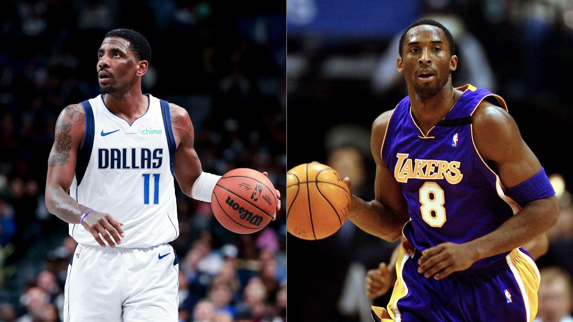 Kyrie Irving (L) and Kobe Bryant (R)