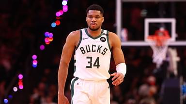 Milwaukee Bucks forward Giannis Antetokounmpo (34) against the Phoenix Suns at Footprint Center.