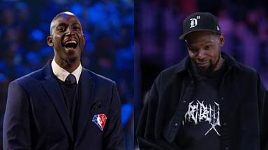 Kevin Garnett (L) and Kevin Durant (R)