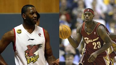 Tracy McGrady (L), LeBron James (R)