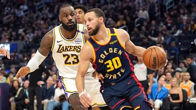 LeBron James and Steph Curry, Lakers v Warriors