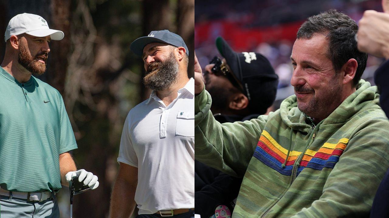 Travis and Jason Kelce, Adam Sandler