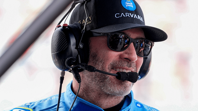 May 24, 2025; Concord, North Carolina, USA; NASCAR Cup Series driver Jimmie Johnson (84) during qualifying at Charlotte Motor Speedway. Mandatory Credit: Jim Dedmon-Imagn Images