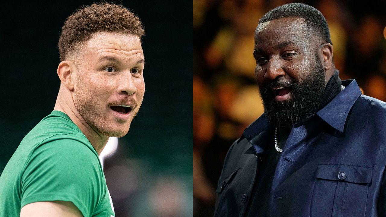 Blake Griffin (L) Kendrick Perkins (R)