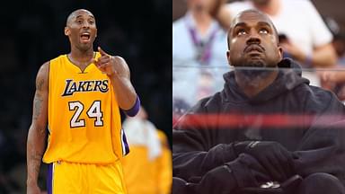 Kobe Bryant (L), Kanye West (R)
