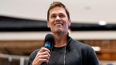 Tom Brady appears at American Dream for the grand opening of Card Vault by Tom Brady, a sports card and memorabilia retailer, East Rutherford, Friday, Apr. 11, 2025.