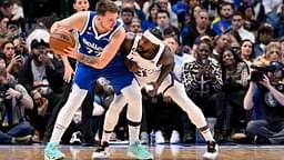 Luka Doncic and Patrick Beverley
