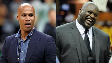 Richard Jefferson(L) and Shaquille O'Neal(R)