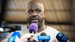 Shaquille O Neal attends the Hey, This is Shaq Basketball Tournament in Warsaw, Poland, on August 28, 2024.