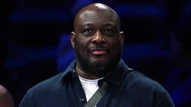 Former NBA player Mitch Richmond looks on before the in season tournament championship final between the Los Angeles Lakers and the Indiana Pacers at T-Mobile Arena.
