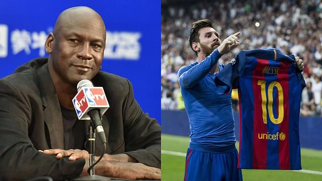 Michael Jordan (L), Lionel Messi (R)