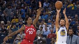 DeMar DeRozan and Steph Curry, Raptors v Warriors