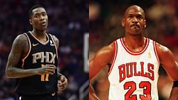 Jamal Crawford (L) and Michael Jordan (R)